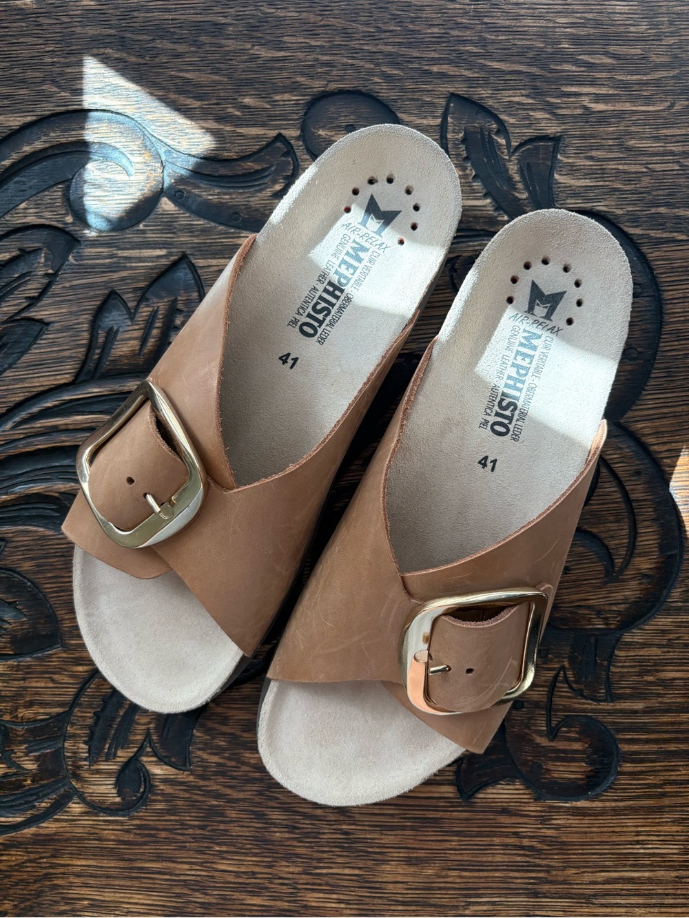 Mephisto Women's Leather Sandals Sz 41